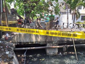 Api yang Menyembur dari Pipa PGN Padam, Polisi Pasang Police Line