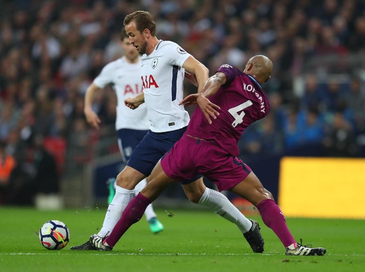 Pemain Tottenham Hotspur, Harry Kane, saat melawan Manchester City. (Foto: Catherine Ivill/Getty Images)