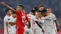 Sevilla sudah menembus 70 gol musim ini. Tim yang menempati peringkat empat klasemen Liga Spanyol itu sudah menghasilkan 71 gol pada musim ini. Foto: Marcelo Del Pozo/Reuters