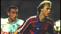 Jordi Cruyff, yang meurpakan anak dari Johan Cruyff, bermain untuk Barca sejak 1993 sampai 1996. (Foto: Getty Images)
