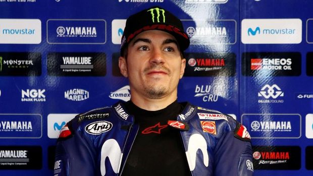 Maverick Vinales lega mampu meraih kemenangan pertama untuk Yamaha musim ini. (