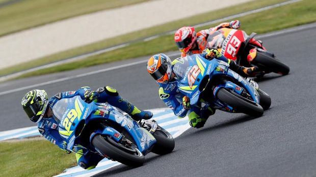 Andrea Iannone sempat menggeser Marc Marquez di puncak peringkat kualifikasi MotoGP Australia 2018.