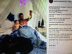 Gaya Gaston Castano Bersama Anak dan Istri