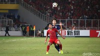 Dalam pertandingan di Stadion Utama Gelora Bung Karno, Minggu (28/10/2018), Jepang unggul satu gol di babak pertama.