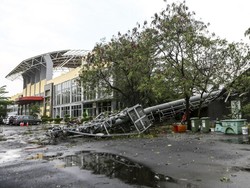 Jakabaring Diterjang Puting Beliung, Perbaikan Ditarget Kelar Sebelum Tahun Baru