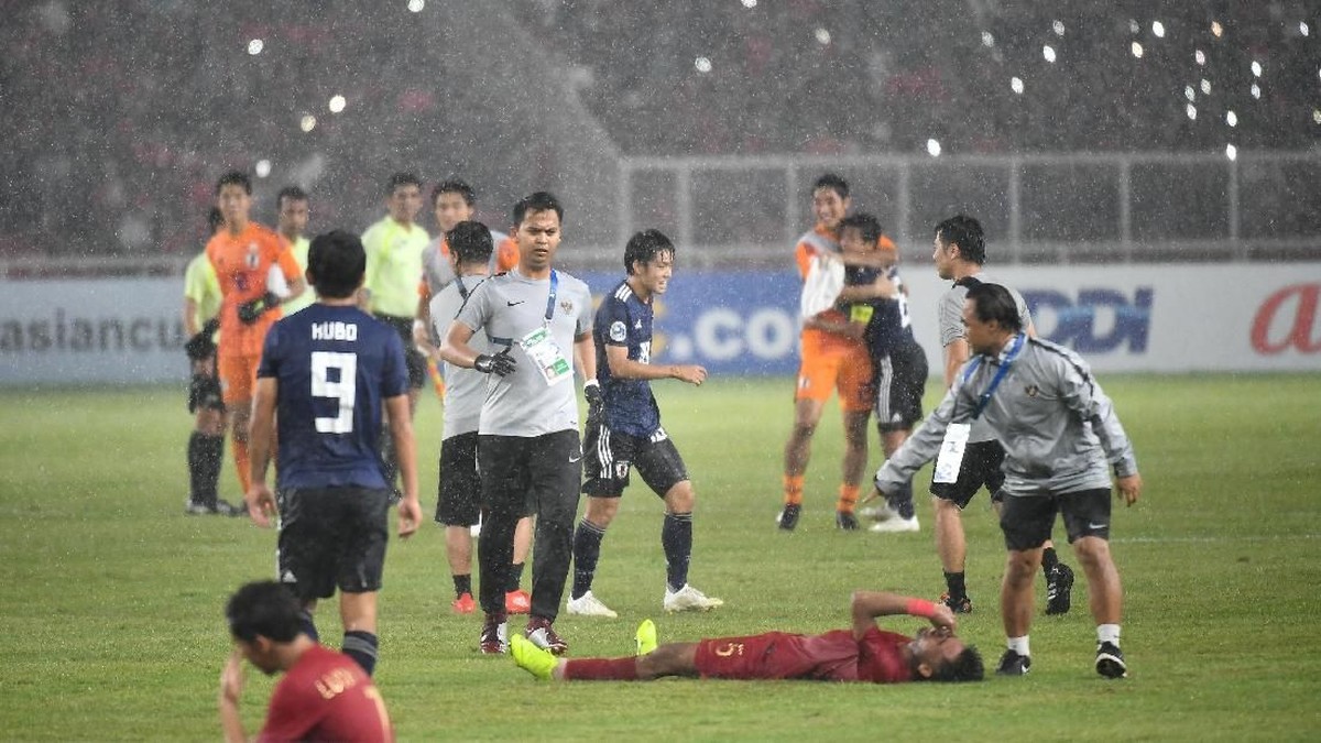 Timnas Indonesia gugur di perempatfinal Piala Asia U-19 2018. (Foto: Robertus Pudyanto Hari Pribadi/AFC)