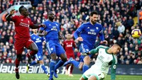 Mane lantas menegaskan kemenangan Liverpool di menit ke-87, mengubah skor jadi 4-1. (Foto: Jan Kruger/Getty Images)