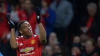 Selain De Gea, Anthony Martial juga sedang menjalani tahun terakhir dalam kontraknya. (Foto: Peter Powell/Reuters)