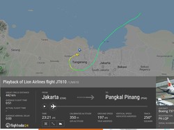 Kenapa Lion Air JT 610 ke Arah Karawang? Ini Penjelasan AirNav