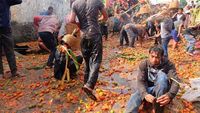Keseruan Rempug Tarung Adu Tomat di Bandung Mirip Festival La Tomatina Spanyol