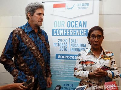 Momen Eks Menlu AS Puji Jokowi dan Susi di Konferensi Laut Dunia