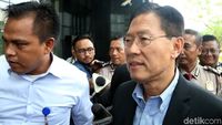 Ekspresi James Riady Saat Penuhi Panggilan KPK