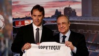 Ditinggal Zidane, Perez kemudian menunjuk Julen Lopetegui yang kala itu masih merupakan pelatih timnas Spanyol. Penunjukkan Lopetegui sebagai pelatih Madrid membuatnya kehilangan posisinya di La Furia Roja. Pada akhirnya Lopetegui juga dipecat oleh Perez. Foto: Albert Gea/Reuters