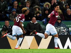 Fabian Balbuena membuat satu gol saat West Ham United bermain imbang 1-1 kontra West Ham United. (Shaun Botterill/Getty Images)