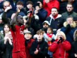 Sadio Mane bangkit usai mengalami puasa panjang di Premier League. Dua gol dibuat Mane saat Liverpool menang 4-1 atas Cardiff City. (Jan Kruger/Getty Images)