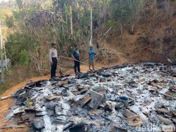 Elpiji Bocor, Rumah Seorang Nenek di Pacitan Ludes Terbakar