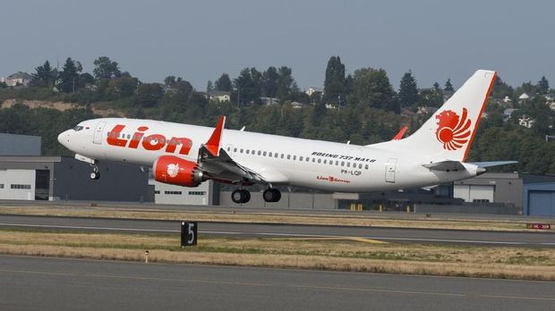 Lion Air jenis Boeing 737 MAX-8, pada 13 Agustus 2018.