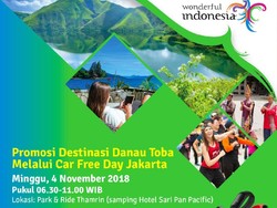 Mulai Pekan Ini, Ada Pesona Danau Toba di Car Free Day Jakarta