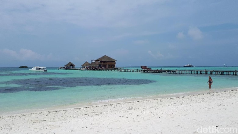 Pantai di Pulau Kani, Maldives (Kurnia/detikTravel)