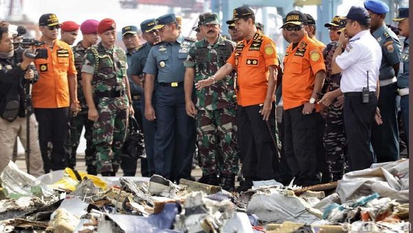 Panglima TNI Tinjau Posko Evakuasi Pesawat Lion Air