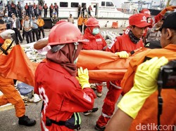 Basarnas: Total 56 Kantong Jenazah Sudah Dibawa ke RS Polri