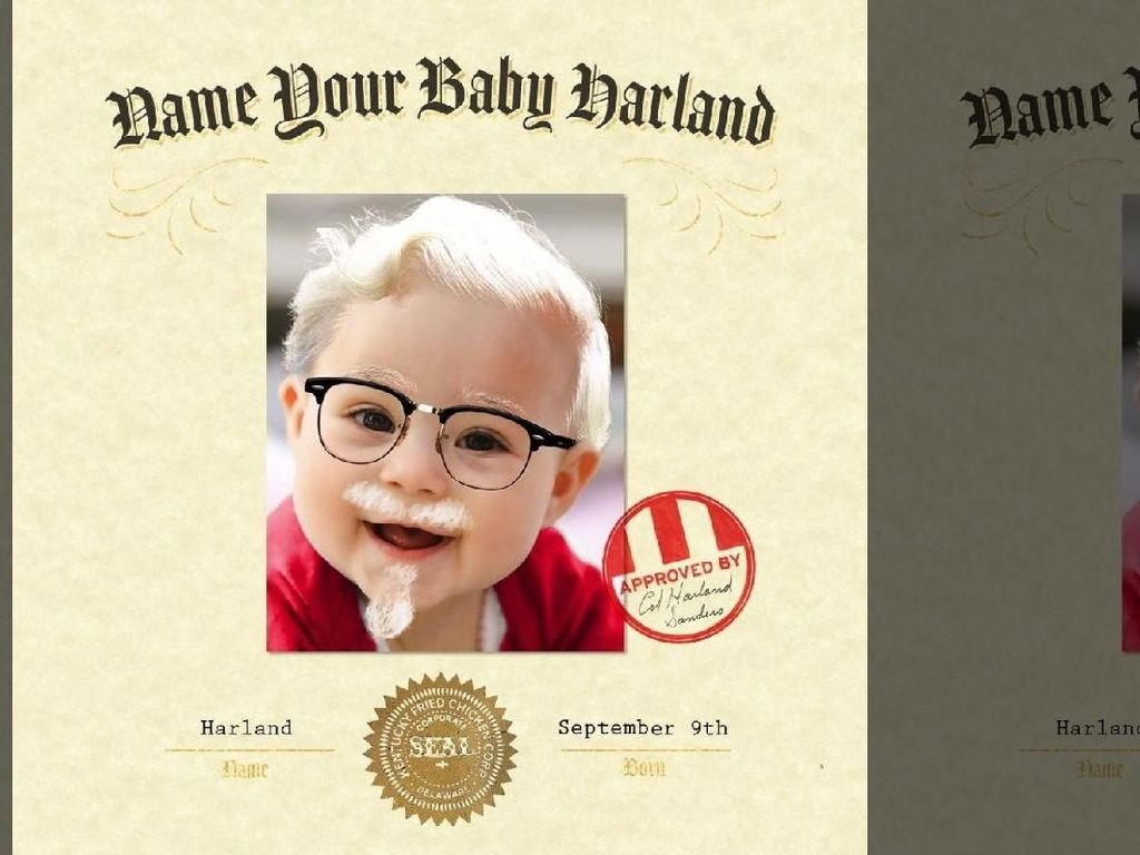 Ini Dia Baby Harland yang Dapat Rp 161 Juta dari KFC! Ini Dia Baby Harland yang Dapat Rp 161 Juta dari KFC!