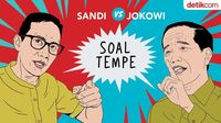 Jokowi Sindir Sandi Soal Harga dan Ketebalan Tempe 