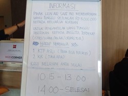 Baru 41 Keluarga Korban Lion Air yang Klaim Uang Tunggu