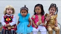 Imut Banget, Balita Pakai Kostum Halloween ala Crazy Rich Asians