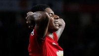 Marcus Rashford membuat gol ke gawang City pada 10 Desember 2017 di laga Liga Inggris. Waktu itu, MU kandas 1-2. Rashford juga menjebol gawang City pada 20 Maret 2016 untuk kemenangan 1-0.  (Phil Noble/Reuters)