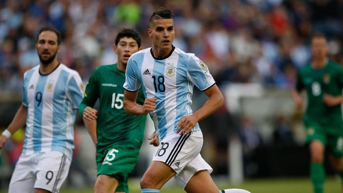 Erik Lamela kembali ke timnas Argentina setelah dua tahun absen (Otto Greule Jr/Getty Images) Erik Lamela kembali ke timnas Argentina setelah dua tahun absen (Otto Greule Jr/Getty Images)