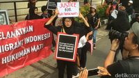 Kutuk Eksekusi Mati Tuti, Demonstran 'Segel' Kedubes Saudi