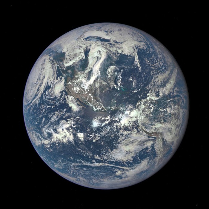 Ilustrasi Bumi, Planet Bumi IN SPACE - In this handout provided by the National Aeronautics and Space Administration, Earth as seen from a distance of one million miles by a NASA scientific camera aboard the Deep Space Climate Observatory spacecraft on July 6, 2015. (Photo by NASA via Getty Images)