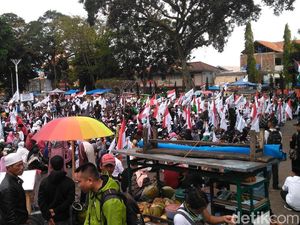 Aksi Bela Tauhid di Garut, Massa Bawa Bendera Merah Putih