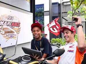 Tawa Marc Marquez Bertemu Bocah Komentator MotoGP dari Indonesia