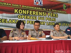 Tim DVI Polri Periksa 272 Bagian Tubuh Korban Lion Air