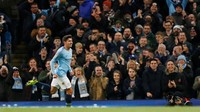 Pemain muda berusia 19 tahun Brahim Diaz menjadi bintang kemenangan City. Diaz mencetak dua gol timnya di masing-masing babak. Foto: Reuters