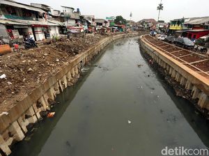 Diturap Kali Grogol Terlihat Rapi Diturap Kali Grogol Terlihat Rapi