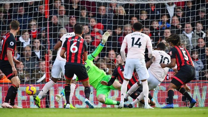 Manchester United menang 2-1 atas AFC Bournemouth. (Foto: Dylan Martinez/Reuters) Manchester United menang 2-1 atas AFC Bournemouth. (Foto: Dylan Martinez/Reuters)