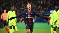 Neymar memperbesar skor PSG menjadi 2-0 di menit ke-84. Sedangkan gol balasan Lille terjadi di penghujung laga yang dibuat Nicolas Pepe dari titik putih. (Foto: AFP Photo)