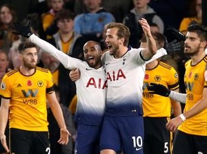 Hasil Liga Inggris: Tottenham Kalahkan Wolverhampton 3-2