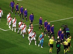 Pertandingan lanjutan Liga Spanyol antara Rayo Vallecano vs Barcelona digelar di Estadio del Rayo Vallecano, Minggu (4/11/2018) dinihari WIB. Reuters/Javier Barbancho.