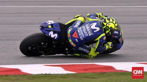 Valentino Rossi sempat memimpin balapan MotoGP Malaysia 2018 dari lap pertama hingga lap ke-17.