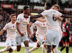 MU sudah tidak terkalahkan dalam empat pertandingan terakhir dengan tiga kemenangan di Premier League. Meski begitu, Paul Pogba cs masih tertahan di papan tengah. MU menempati peringkat ketujuh dengan koleksi 20 poin, masih terpaut tujuh poin dari Liverpool di posisi teratas. (Foto: Reuters)