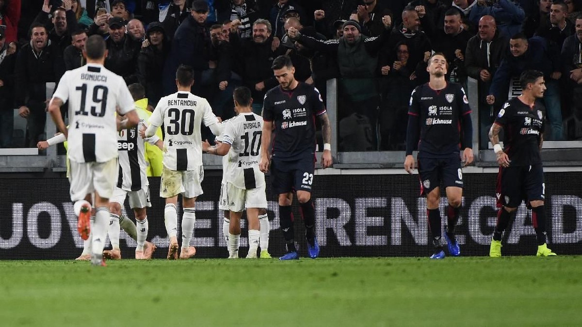 Juventus menumpas Cagliari 3-1 di Liga Italia. (Foto: Pier Marco Tacca/Getty Images)