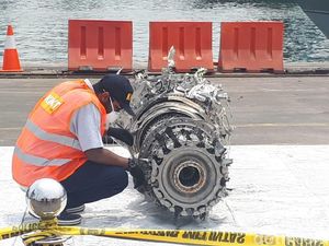 Penampakan Hancurnya Turbin Lion Air PK-LQP