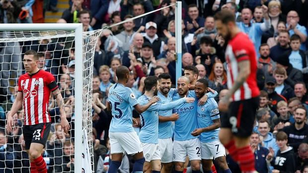 Gilas Southampton, ManCity Gusur Liverpool di Puncak Klasemen