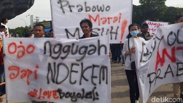 Penampakan Massa Aksi Bela Tampang Boyolali
