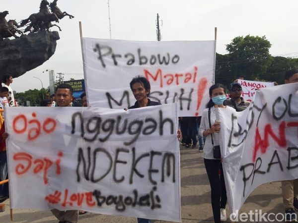 Penampakan Massa Aksi Bela Tampang Boyolali