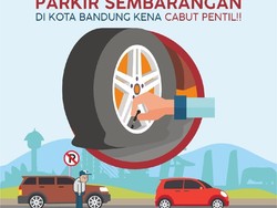 Parkir Sembarangan di Bandung Disanksi Cabut Pentil Ban